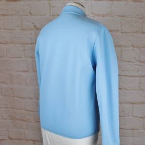True Vintage Cardigan Strickjacke Größe 38 40 Blau Hellblau Silberfarben 50er Rockabilly Trikot Jacke Granny Bild 4