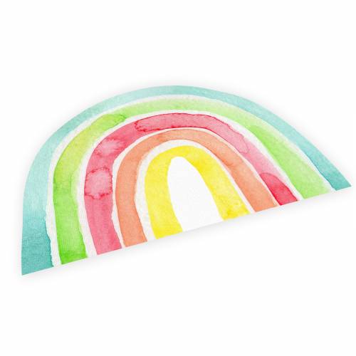 stabiles Vinyl Tischset Regenbogen bunt Kinder Platzset - BPA frei Platzdeckchen Platzset - BPA frei - abwaschbar