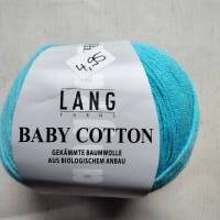 50g Lang Yarns Baby Cotton, Fb79, türkis, aqua, Baumwolle, biologischer Anbau, LL 180m Bild 1