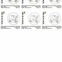 Digitale Stickdatei Moon Bunny für den 10x10 - 20x30 cm (4x4 - 8x12") Stickrahmen Bild 3