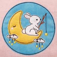 Digitale Stickdatei Moon Bunny für den 10x10 - 20x30 cm (4x4 - 8x12") Stickrahmen Bild 5