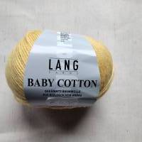 50g Lang Yarns Baby Cotton, Fb14, gelb, sonnengelb, Baumwolle, biologischer Anbau, LL 180m Bild 1
