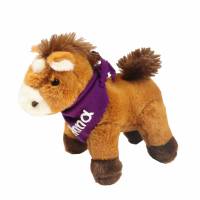 Kuscheltier Pony braun 15cm mit Namen am Halstuch - Personalisierte Schmusetiere für Jungen und Mädchen Bild 2