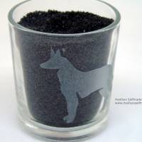 Teelicht "Schäferhund", #Handgraviert Bild 3