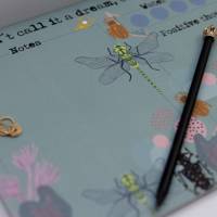 DIN A4 Planer Schreibtischunterlage "Insekten" | Notizblock  | To Do Liste | 50 Seiten Block mit Leimbindung |ha Bild 4