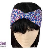 Haarband, gedreht, Stirnband, Sportband blau, Bio Aktivfaser Bild 1