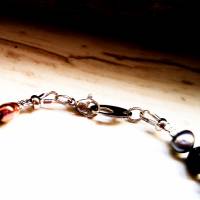 Armband aus Zuchtperlen, dunkle Perlen Bild 4