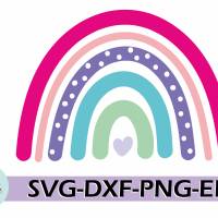 Plotterdatei Regenbogen SVG DXF PDF SVG Bild 2