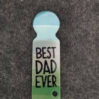 Einkaufswagenlöser / Schlüsselanhänger mit Einkaufswagenchip " Best Dad Ever" Bild 1