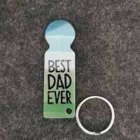 Einkaufswagenlöser / Schlüsselanhänger mit Einkaufswagenchip " Best Dad Ever" Bild 2
