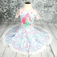 Sommerliches Drehkleid - Kleid mit Drehrock und Kurzen Ärmeln Meerjungfrau Bild 1