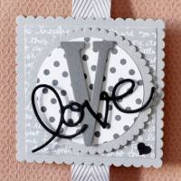 Vertikale Girlande Liebe Love Wanddeko Grau Hochzeit Valentinstag Geschenk Bild 4