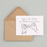 Geburtstagskarte für beste Freundin “Girl Gang“ & Umschlag | Freundschaftskarte | Geschenk für Freundinnen | Hände Bild 2