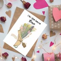 Geburtstagskarte "Für die Beste Mama" | Blumenstrauß Grußkarte | Postkarte für Mama mit Blumen | Muttertagskarte Bild 2