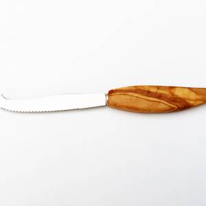 Käsemesser 22 cm, Edelstahl, Holzmesser, aus Olivenholz in Handarbeit Bild 3