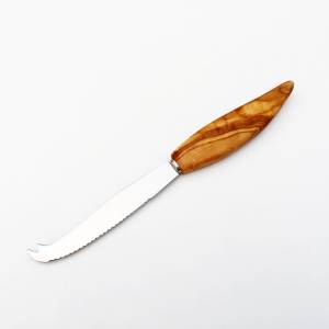 Käsemesser 22 cm, Edelstahl, Holzmesser, aus Olivenholz in Handarbeit Bild 5