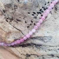 Besondere  Halskette aus dem seltenen rosa Turmalin Bild 1