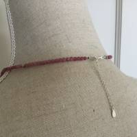 Besondere  Halskette aus dem seltenen rosa Turmalin Bild 4