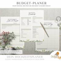 HOCHZEITSPLANER zum Ausdrucken |  Hochzeitsplanung DIY oder Planer für die Trauzeugin | DIN A4 | 170 Seiten Bild 2