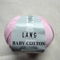 50g Lang Yarns Baby Cotton, Fb 9, rosa, Babyrosa, Baumwolle, biologischer Anbau, LL 180m Bild 1