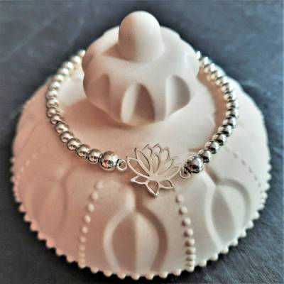 Armband Lotus aus 925 Silber