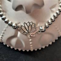 Armband Lotus aus 925 Silber Bild 2