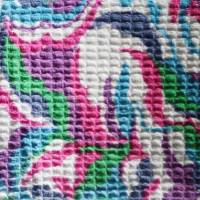 Waffelpique aus reiner Baumwolle mit mehrfarbigem Muster 3.50 m Bild 2