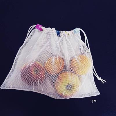 Obstbeutel & Kartoffelnetz – Wiederverwendbarer Stoffbeutel für Gemüse & Lebensmittel, waschbar, plastikfrei