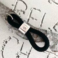 Schlüsselanhänger aus Segelseil  und silberfarbenem Schlüsselring mit Gravur du bist toll Bild 2