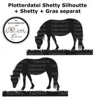 Plotterdatei Shettlandpony Pony Pferd Shetty Bild 1