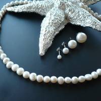 Echtes Perlenarmband mit Echt Silber Ring-Ring Verschluss,Extravagantes Perlenarmband,Brautschmuck,Perlen-Armband zart, Bild 10
