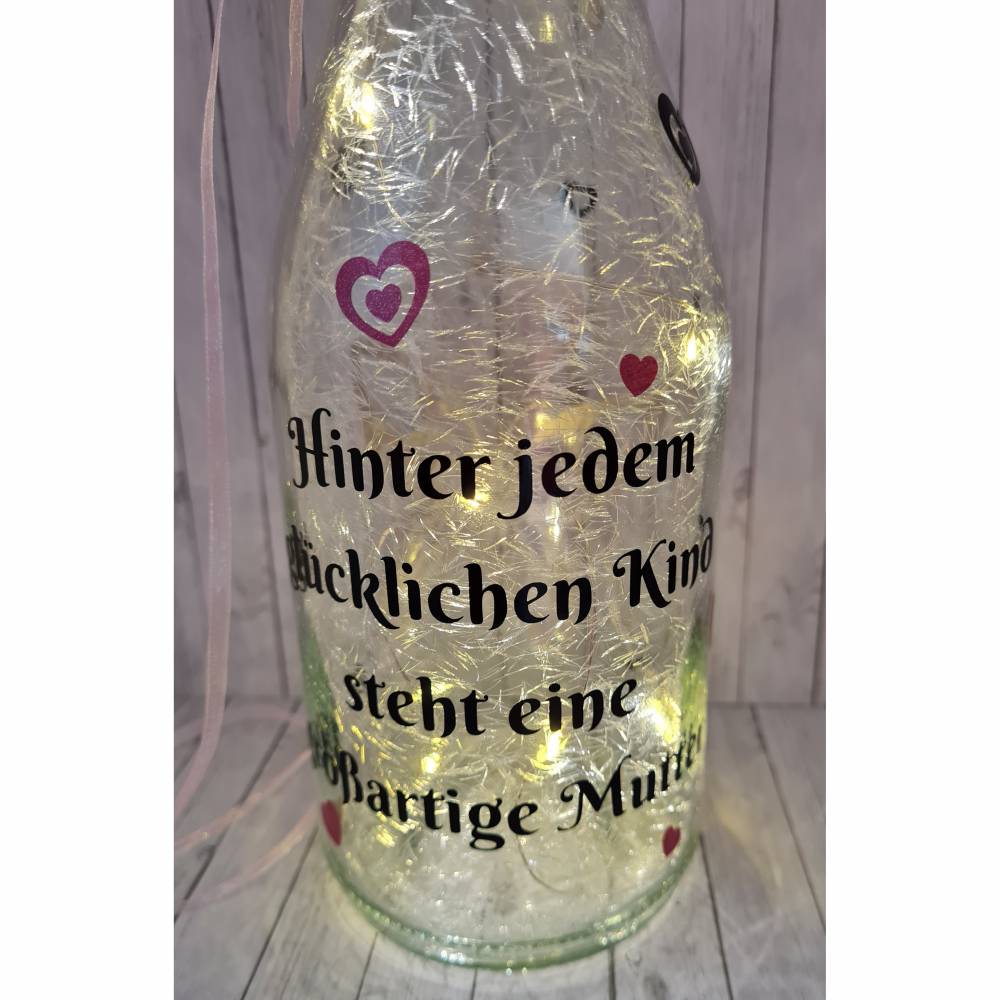 Flaschenhalter « BESTE MAMA DER WELT » Geschenk Muttertag Geburtstag Mutter Box 