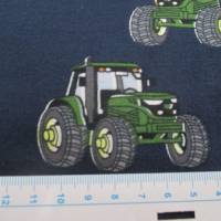 Jersey Baumwolljersey Traktor Trecker blau/grün (1m/15,-€) Bild 2