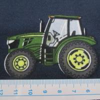 Jersey Baumwolljersey Traktor Trecker blau/grün (1m/15,-€) Bild 3