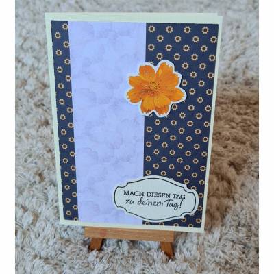Muttertagskarte " Mach diesen Tag zu deinem Tag " Blüte , Sonneblume