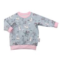 Pullover Shirt Langarmshirt Baby Mädchen "Kaninchen" Geschenk Geburt Gr. 68 SOFORTKAUF Unikat Bild 1