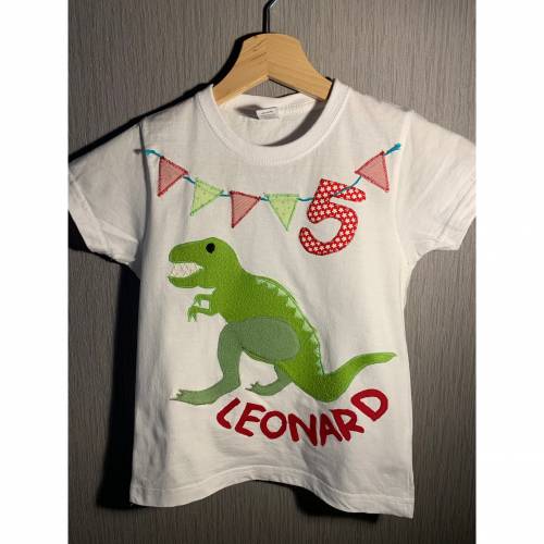 T-Shirt DinoT-Rex Geburtstagsshirt Name ab Gr.104