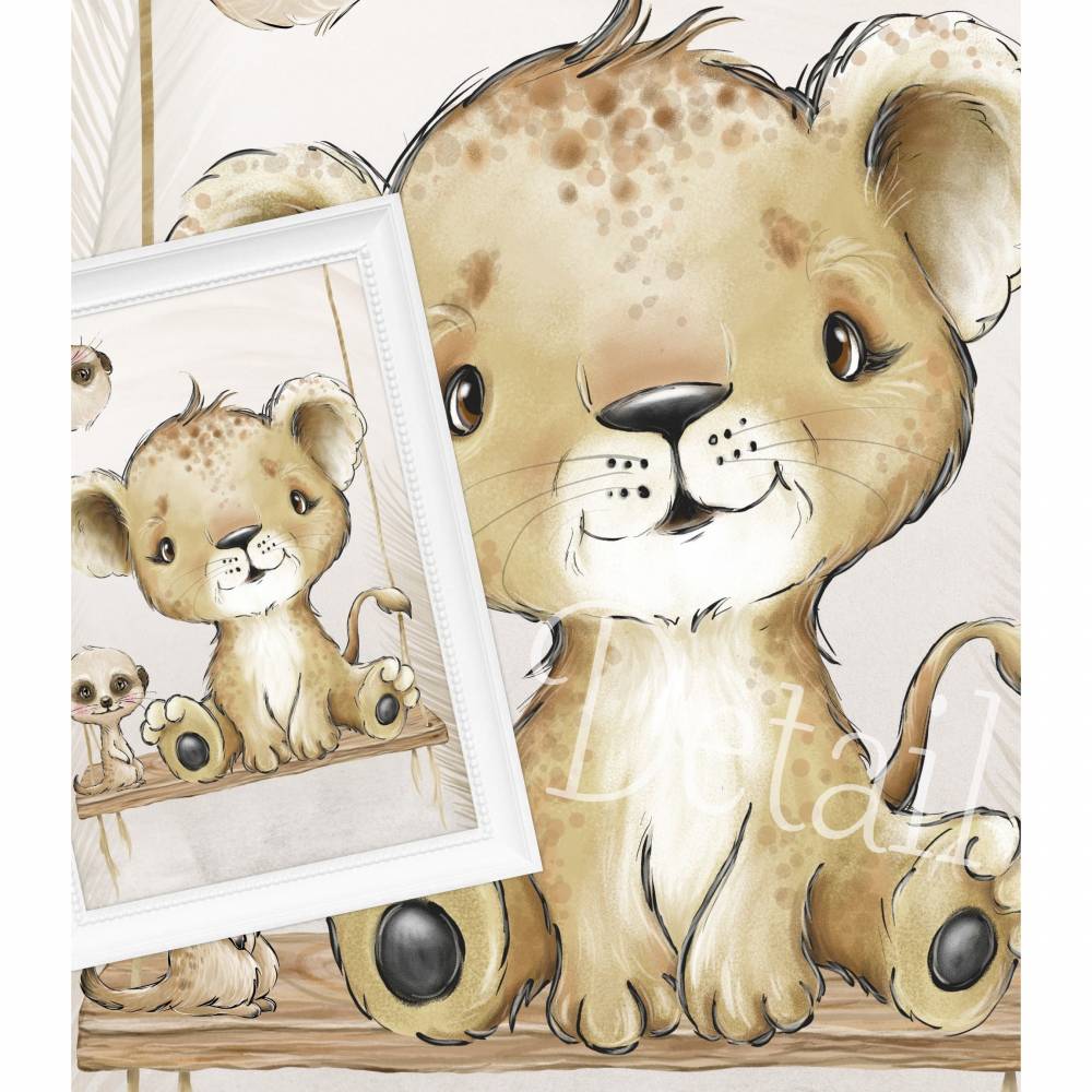 Kinderzimmer Bilder [A3] Babyzimmer Poster Waldtiere Zoo -
