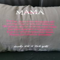 personalisierter Kissenbezug MAMA 40*40 Geschenk zum Muttertag / Geburtstag Bild 7