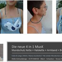 Türkis Perlen Brillenkette für die Lesebrille oder als Mundschutzkette Sonnenbrillenkette am Strand oder dein Smartphone Bild 3