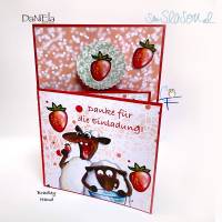 Digi-Stamp-Set Erdbeerzeit mit Schafen, Erdbeeren, 16 Papiervarianten zum selbst ausdrucken, hochauflösend in JPG / PNG Bild 9