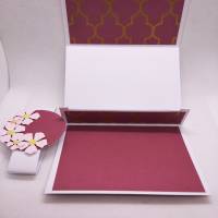 Gutscheinkarte, Verpackung für Geschenkkarten, Pink, 'Blüten' Bild 5