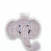 Elefant Häkelapplikation Bild 2