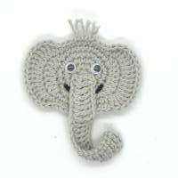 Elefant Häkelapplikation Bild 3