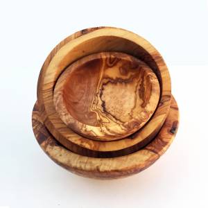 Schale Durchmesser wählbar Ø 10/12/14/16 cm, Müslischale, Holzschale, Schale, handgefertigt aus Olivenholz Bild 1
