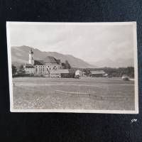 vintage, Postkarte, Ansichtskarte, Wies-Kirche bei Steingarden/Obb. ca. 40/50er Jahre, Bild 1