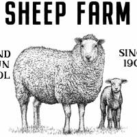 Wasserschiebefolie - Decalfolie - Abziehbild - Vintage - Shabby - Farm - Schaf - Sheep Farm - 90060 Bild 1