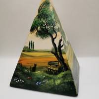 Tierurnen - handgemalt by Janus ️ Pyramide, 0,6 Liter, Keramik Bild 1
