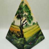 Tierurnen - handgemalt by Janus ️ Pyramide, 0,6 Liter, Keramik Bild 3