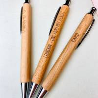 Holzkugelschreiber mit Namen | Lehrer/in mit Herz | Lehrerin - Eine Frau mit Klasse | Lehrergeschenk Bild 6